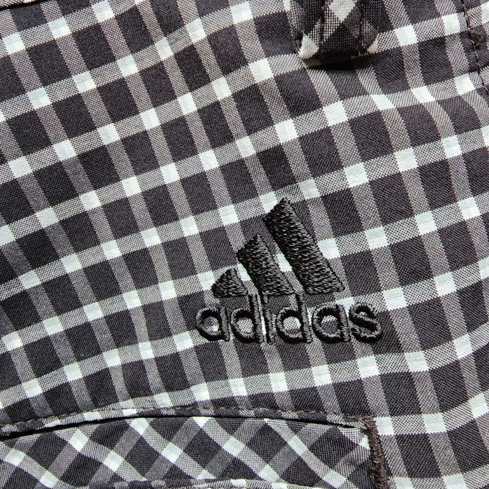 Adidas black & gray plaid shorts - Picture 4 of 4